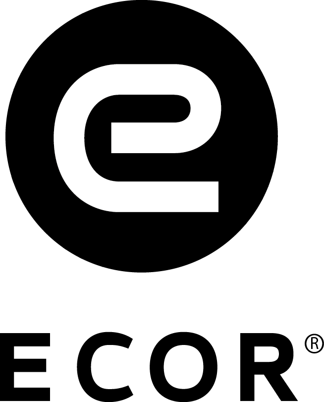 ECOR logo zw- wit